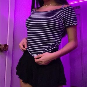 Brandy Melville striped crop top